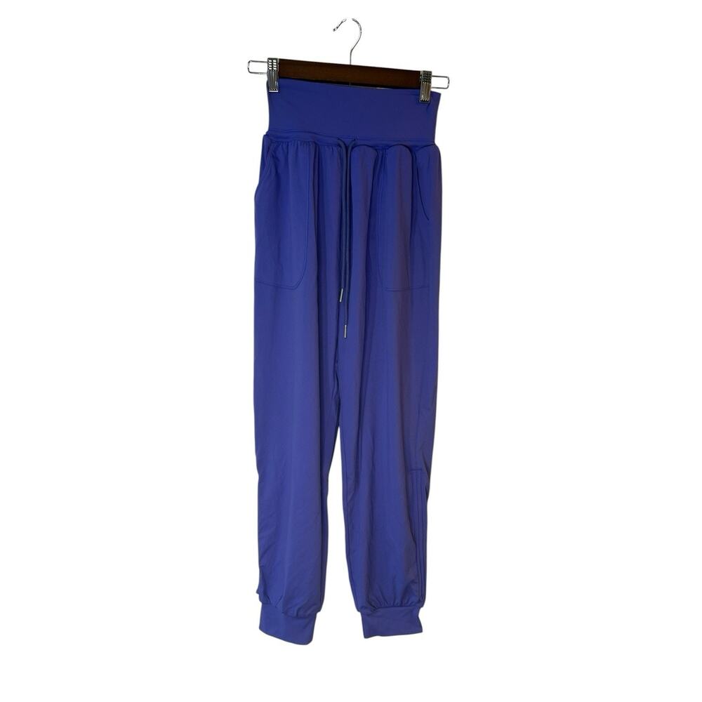 Halara Joggers XS Purple Drawstring Athleisure Pants High Waist NIB